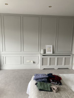 Bedroom Painting with Panels