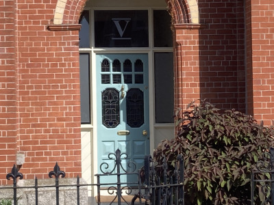 Outside door painting by Abhaile Decorators, Dublin, Ireland