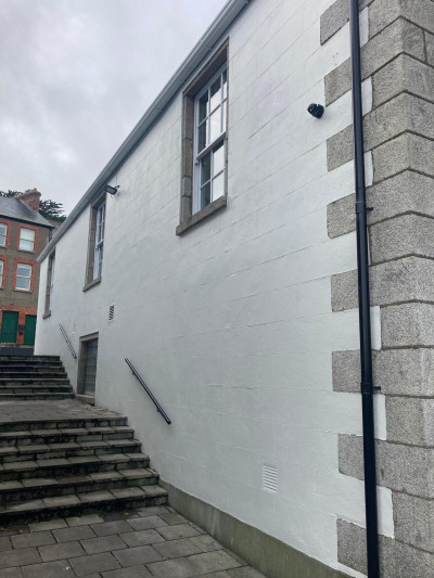 Outside painting of wall by Abhaile Decorators, Painting and Decorating Contractors, Ireland