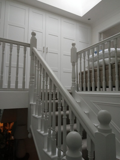 Stairs and Railings Painting in a Dublin Home by Abhaile Decorators, Ireland